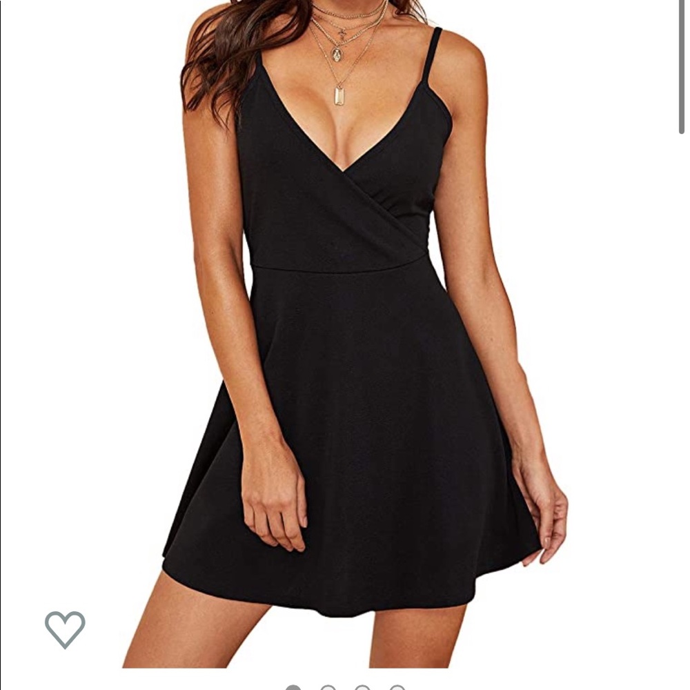 Black spaghetti strap dress